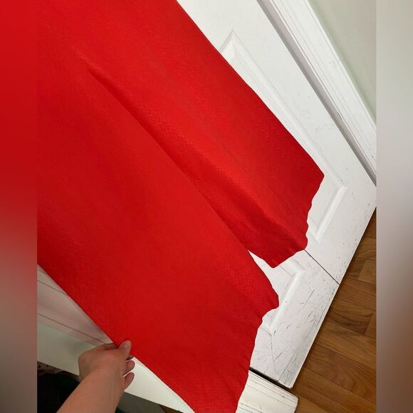 1970s/60s Red Gabardine Jumpsuit Size Large - Picture 4 of 10